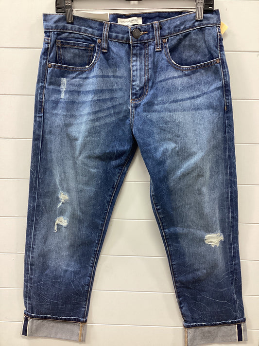 Jeans Skinny By Banana Republic In Blue Denim, Size:4