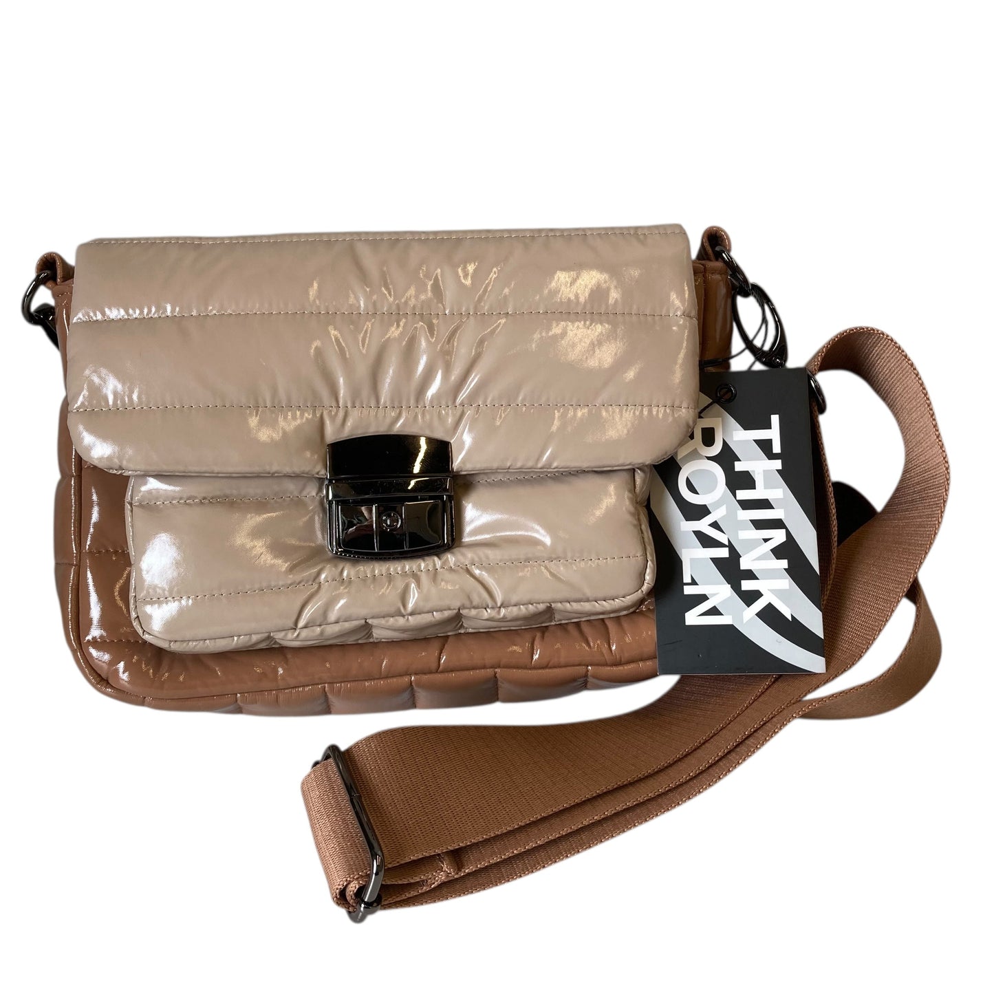 Handbag By Think Royln In Tan, Size:Small