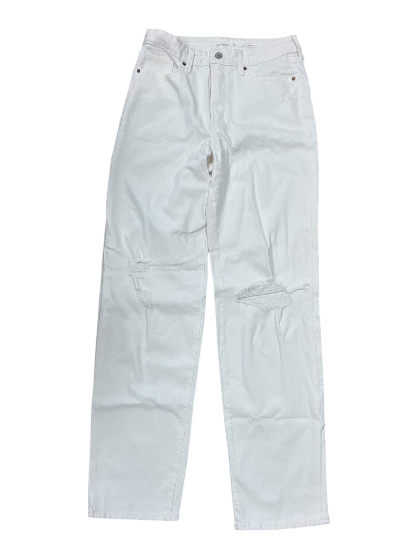 Jeans Flared By Old Navy In White, Size:10L