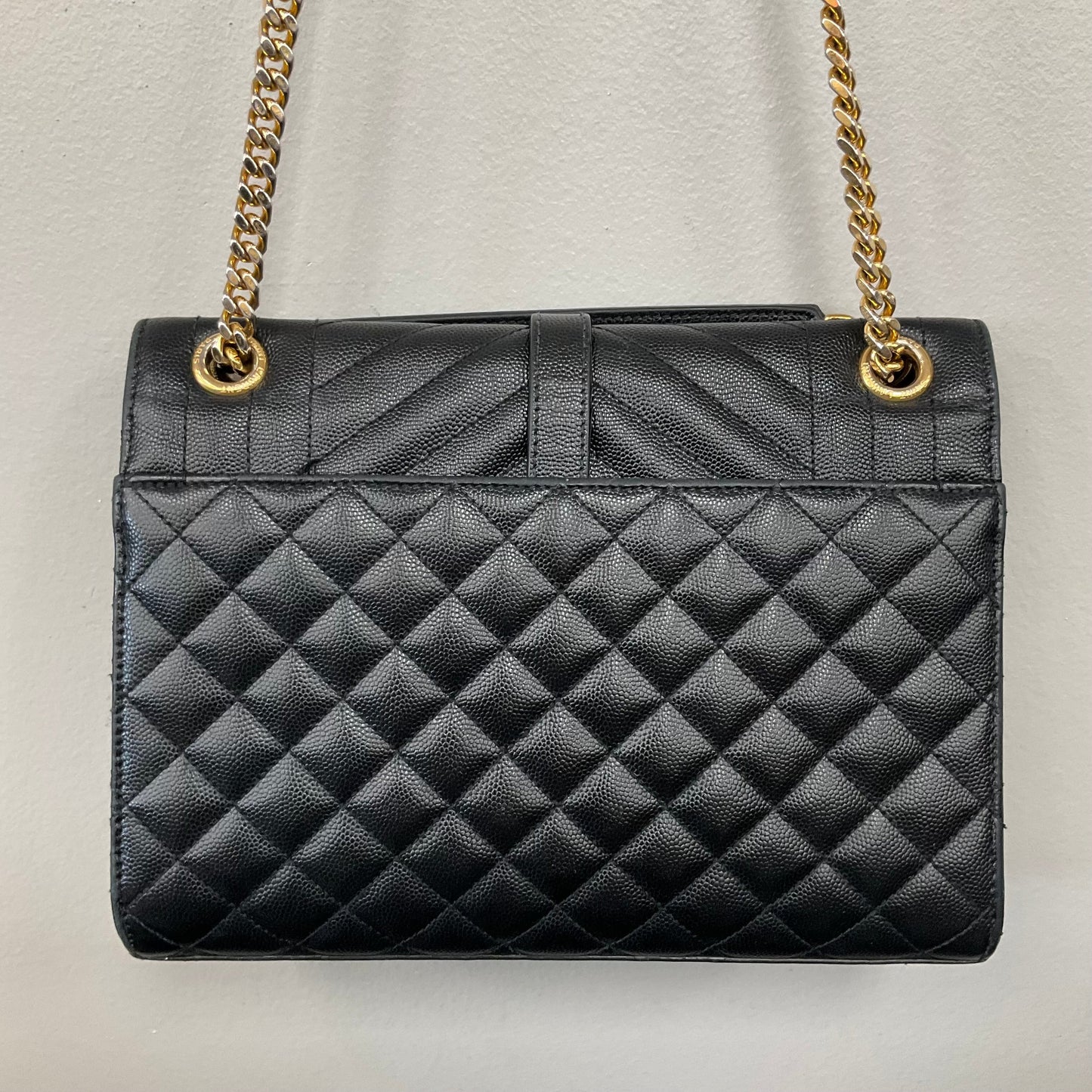 Crossbody Luxury Designer By Yves Saint Laurent In Black, Size:Medium