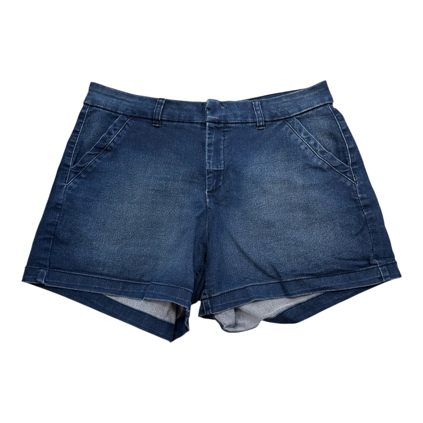 Shorts By Clothes Mentor In Blue Denim, Size:14