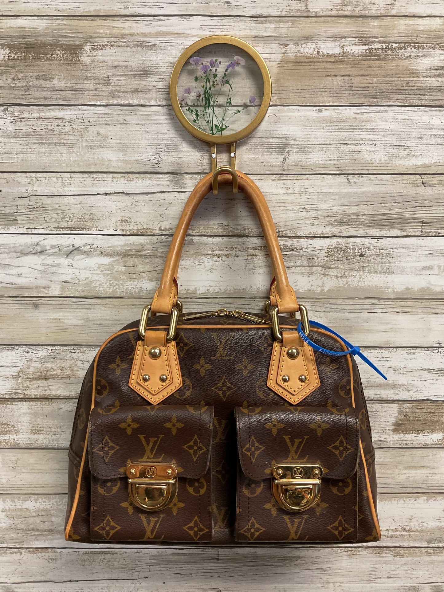 Handbag Luxury Designer By Louis Vuitton In Brown, Size:Medium