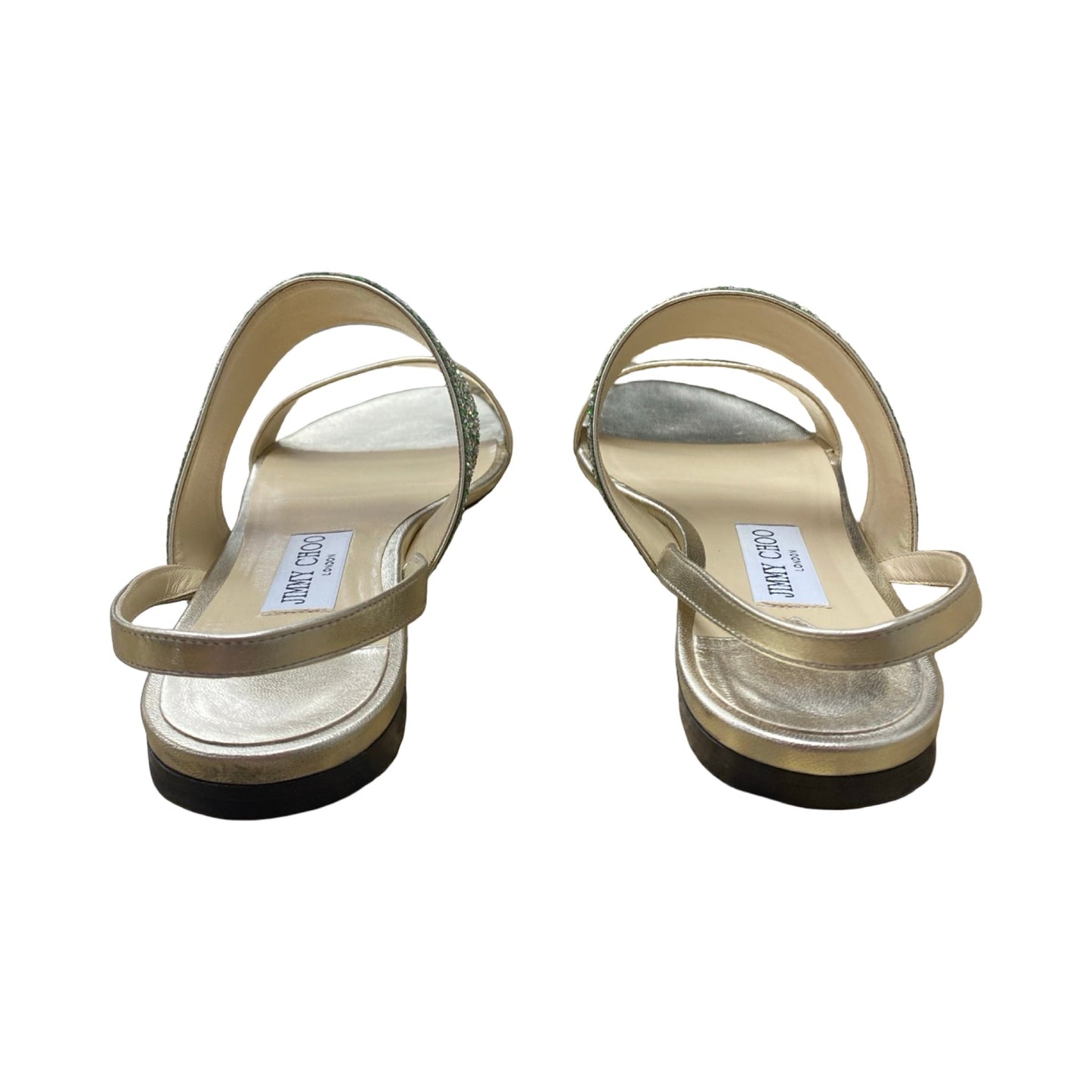 Sandals Luxury Designer By Jimmy Choo In Multi, Size:9