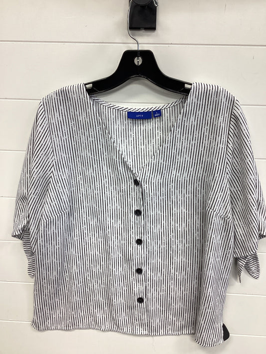 Top Ss By Apt 9 In Black & White, Size:L