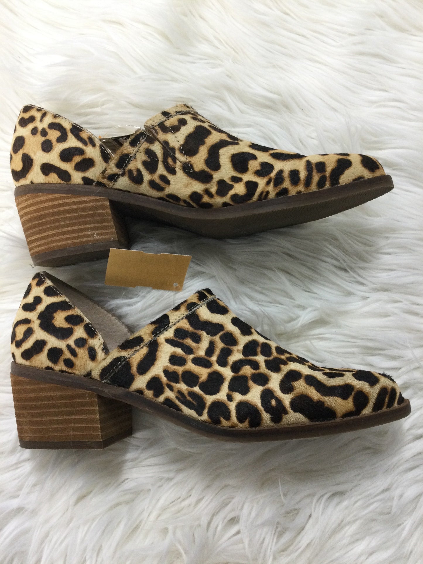 Shoes Heels Block By Crown Vintage In Animal Print, Size:7