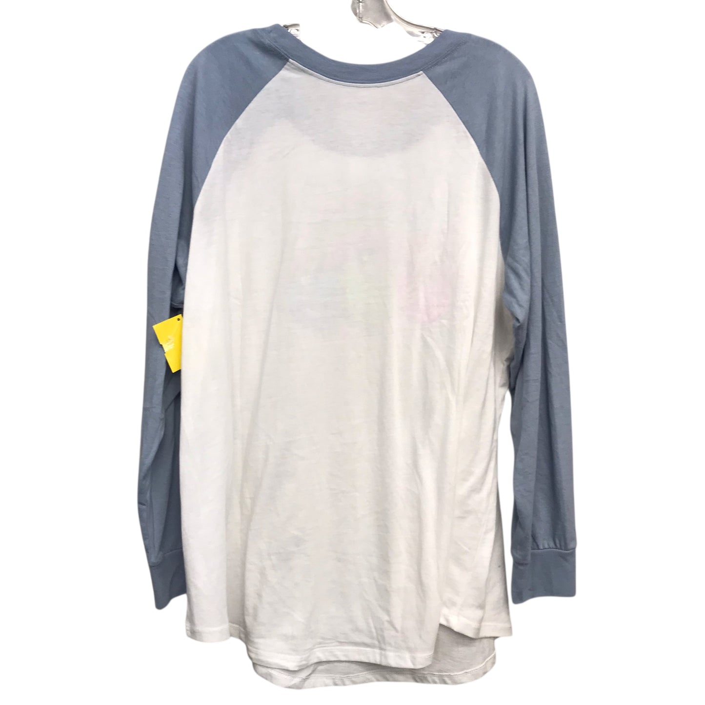 Top Ls In Blue & White, Size:2X