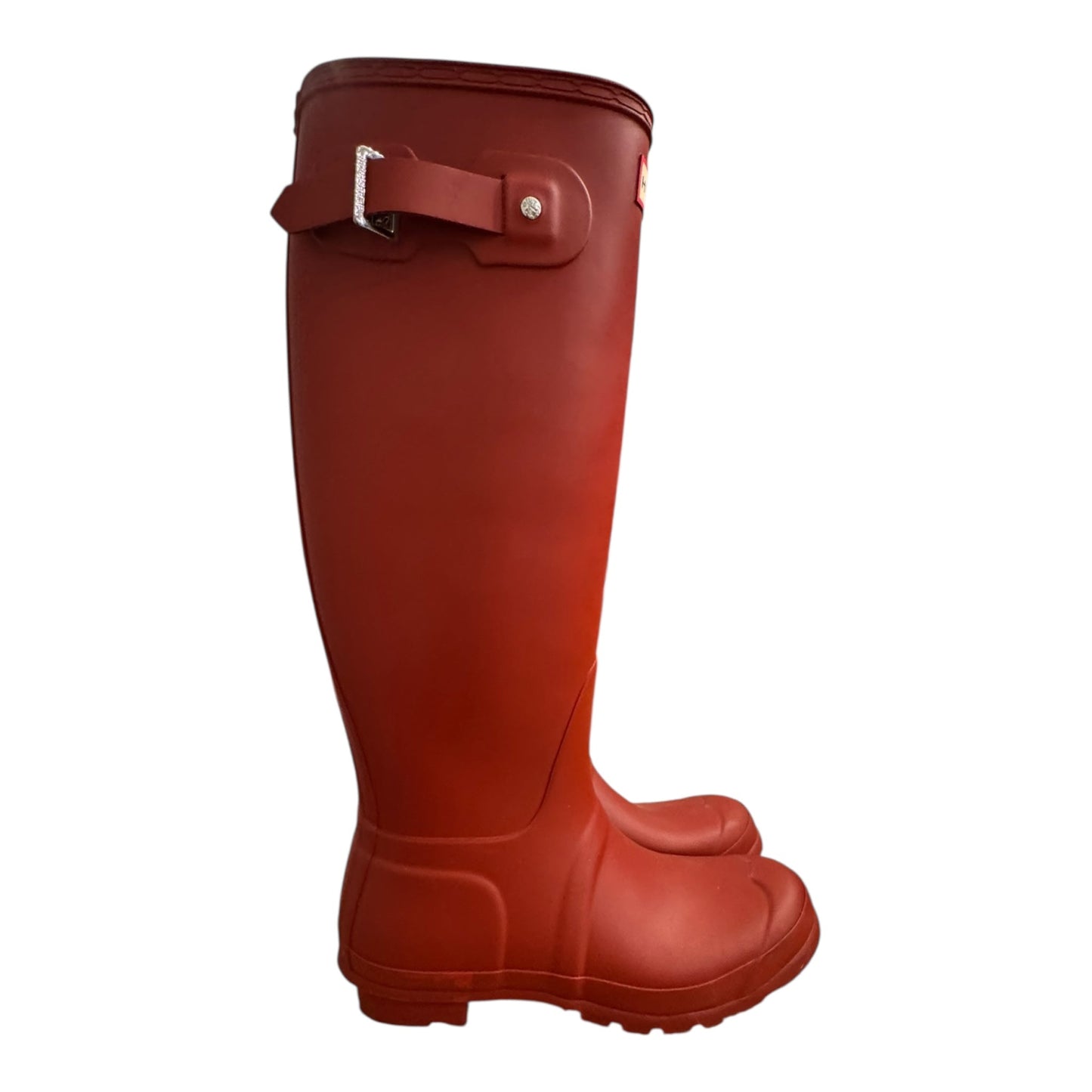 Boots Rain By Hunter In Red, Size:8