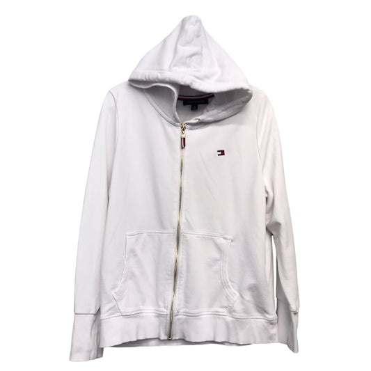 Athletic Jacket By Tommy Hilfiger In White, Size:Xl