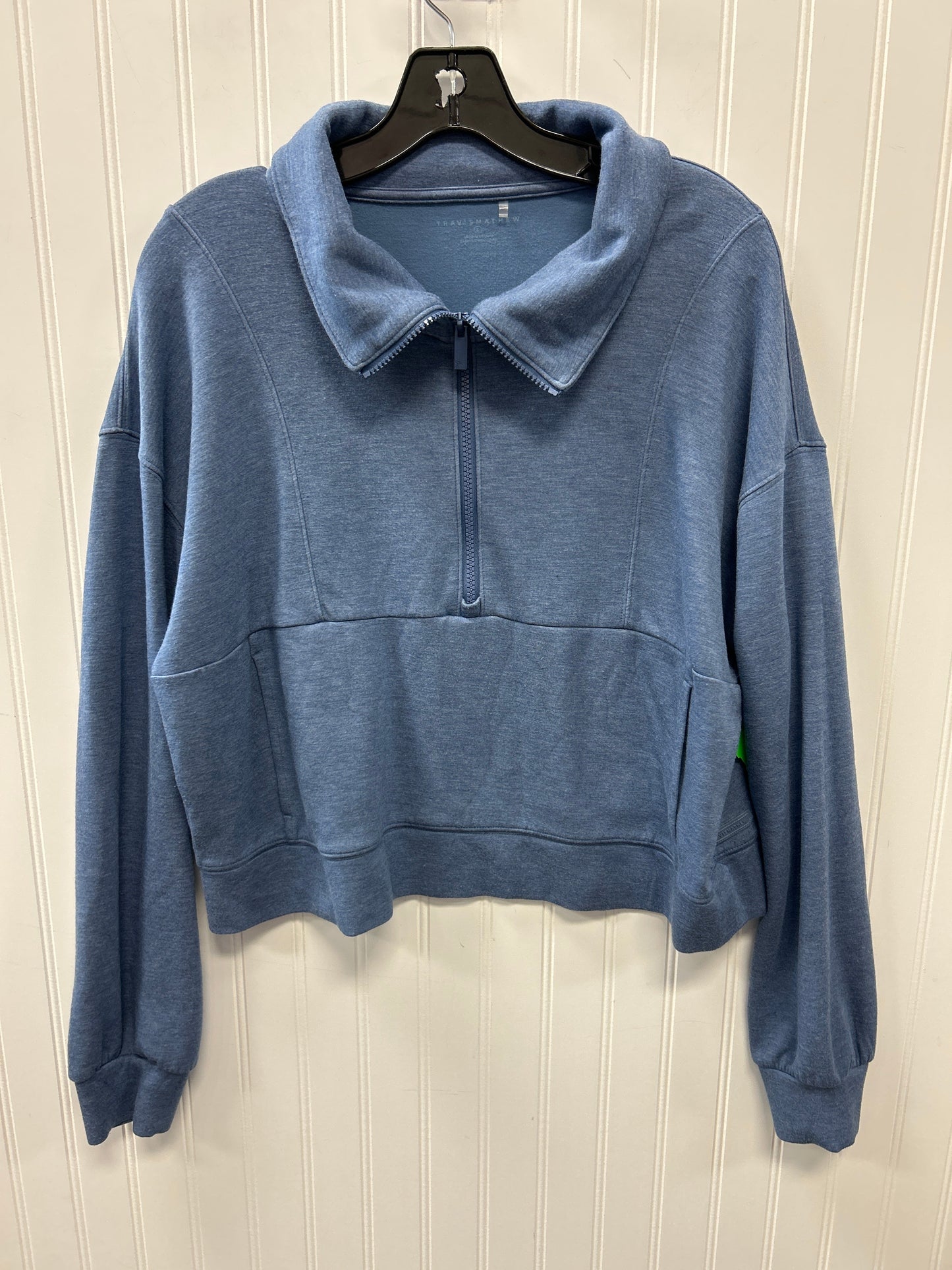 Athletic Top Ls Collar By Clothes Mentor In Blue, Size:L