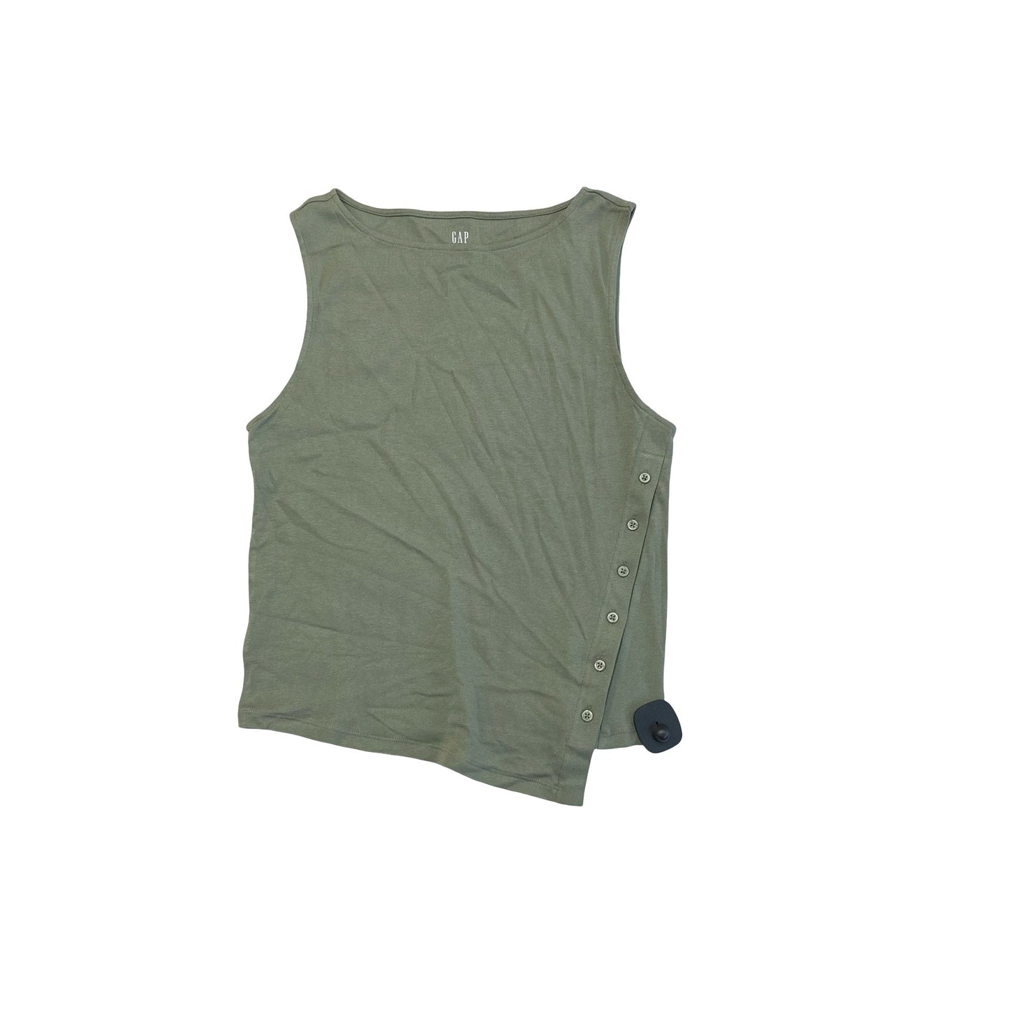 Top Sleeveless By Gap In Green, Size:L