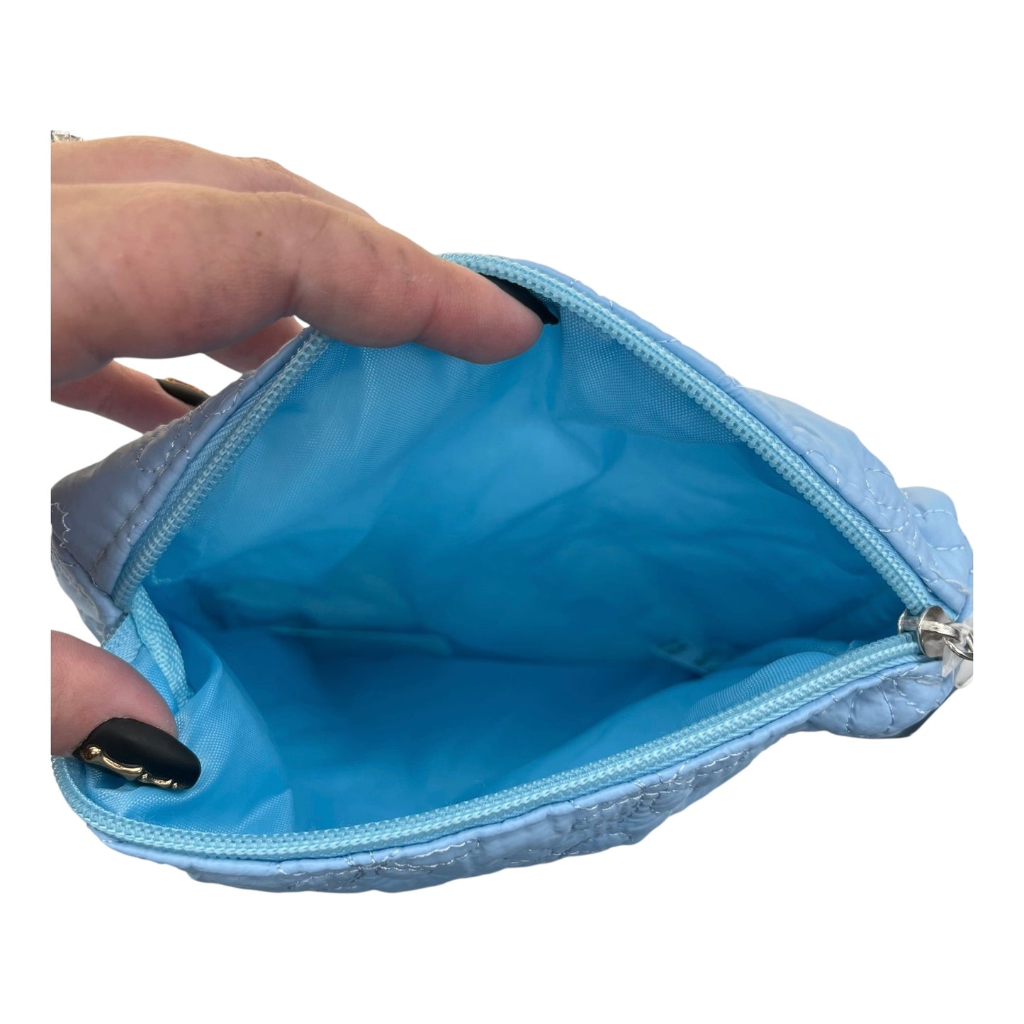Makeup Bag By Clothes Mentor In Blue, Size:Small