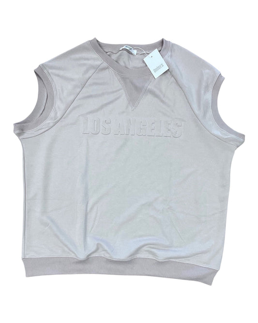 Top Sleeveless By Clothes Mentor In Tan, Size:Xl