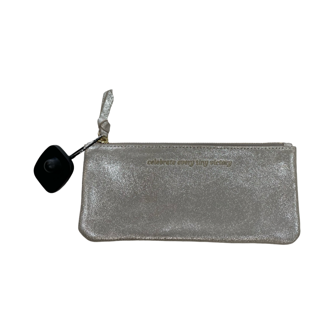 Clutch By Anthropologie In Silver, Size:Medium