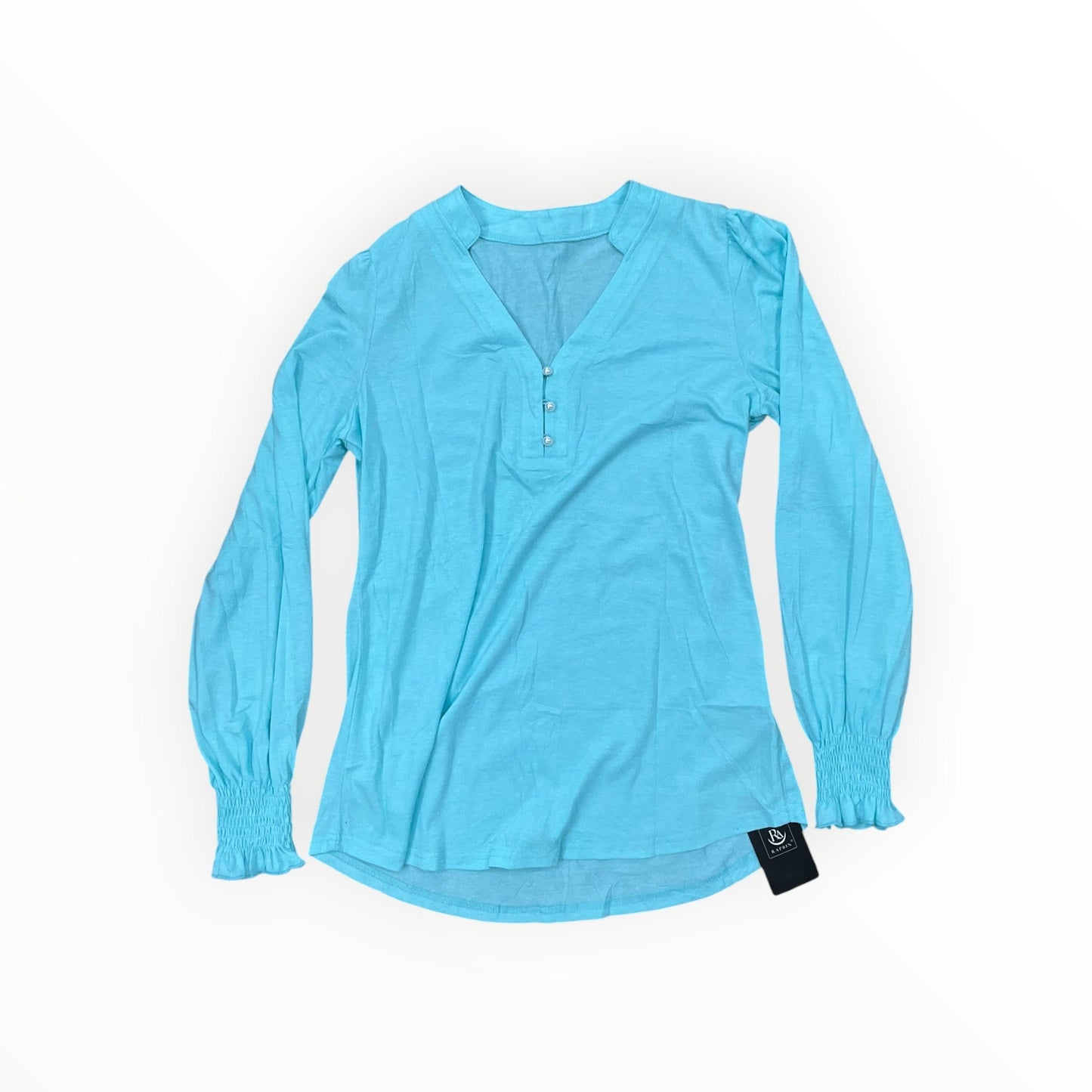 Top Ls By Clothes Mentor In Aqua, Size:M