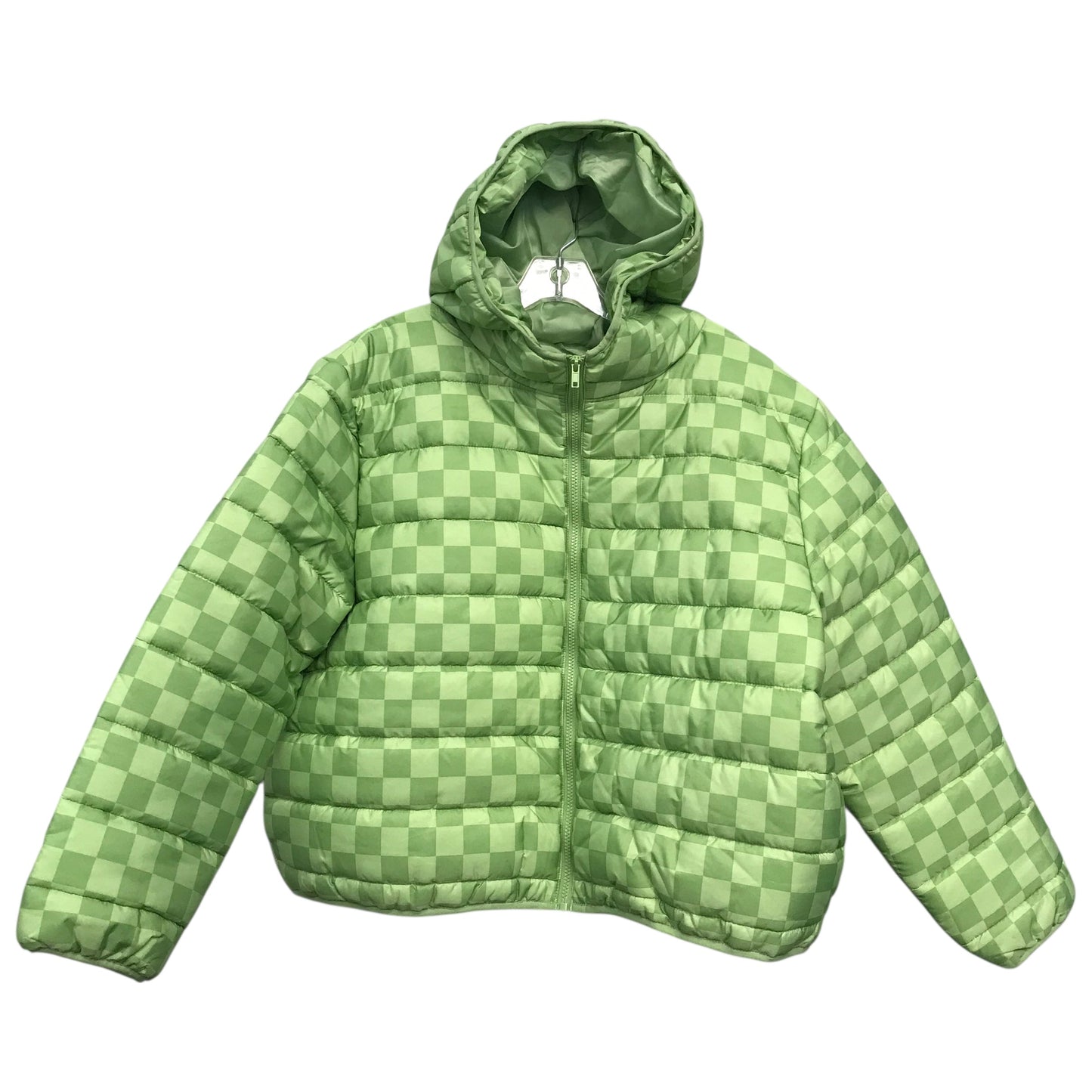 Jacket Puffer & Quilted By Wild Fable In Green, Size:1X