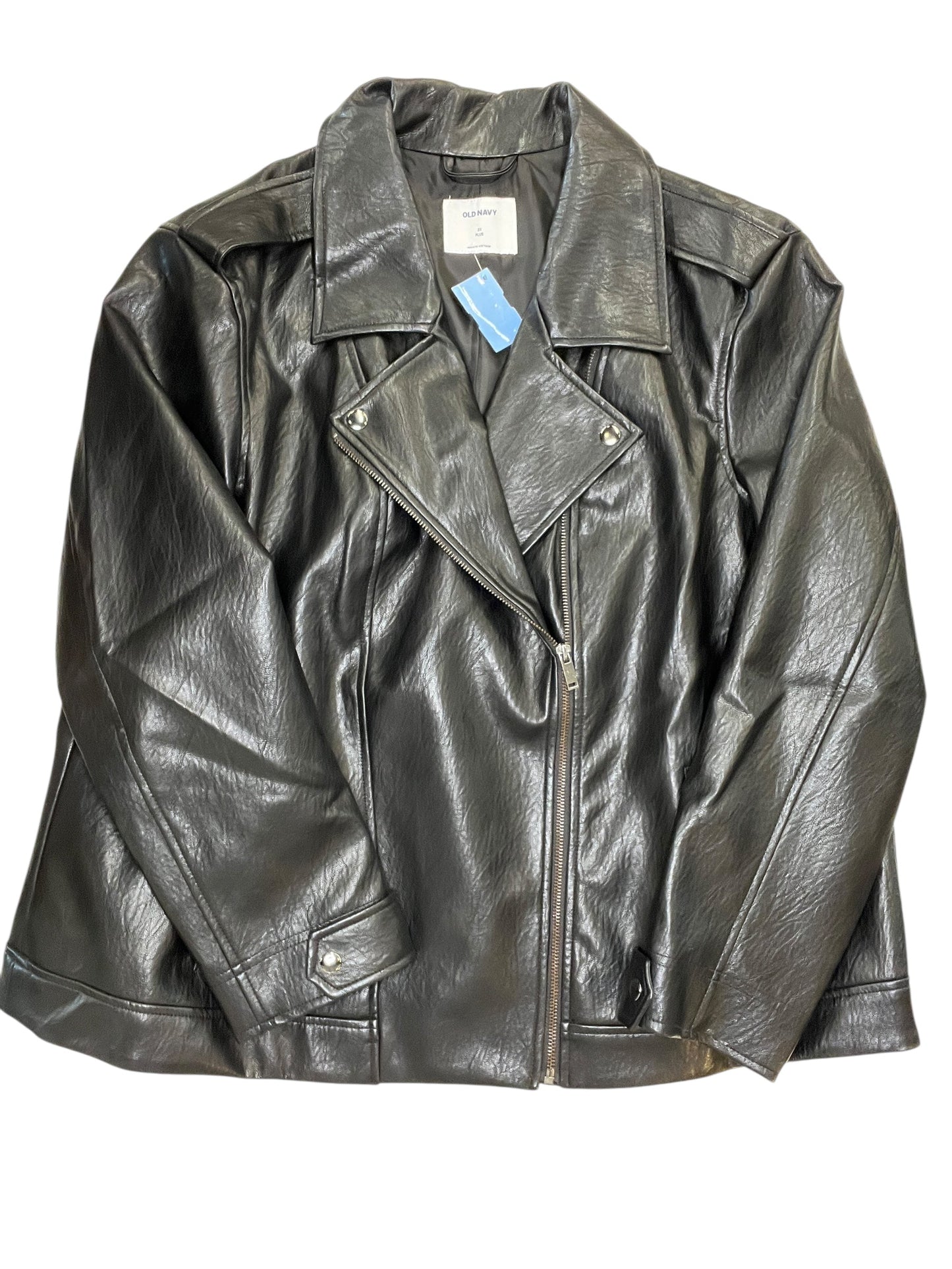 Jacket Moto By Old Navy In Black, Size:2X