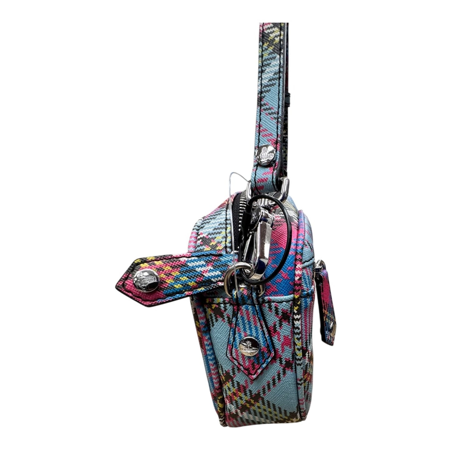 Handbag Designer By Vivienne Westwood In Plaid Pattern, Size:Small