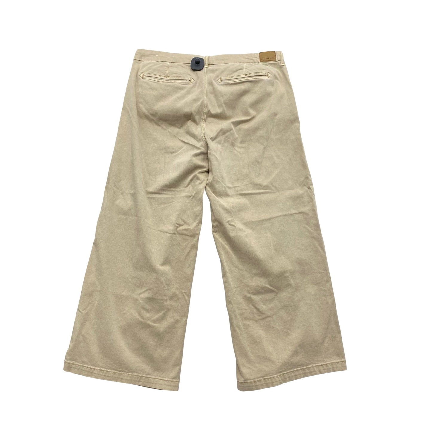 Jeans Wide Leg By American Eagle In Tan Denim, Size:16