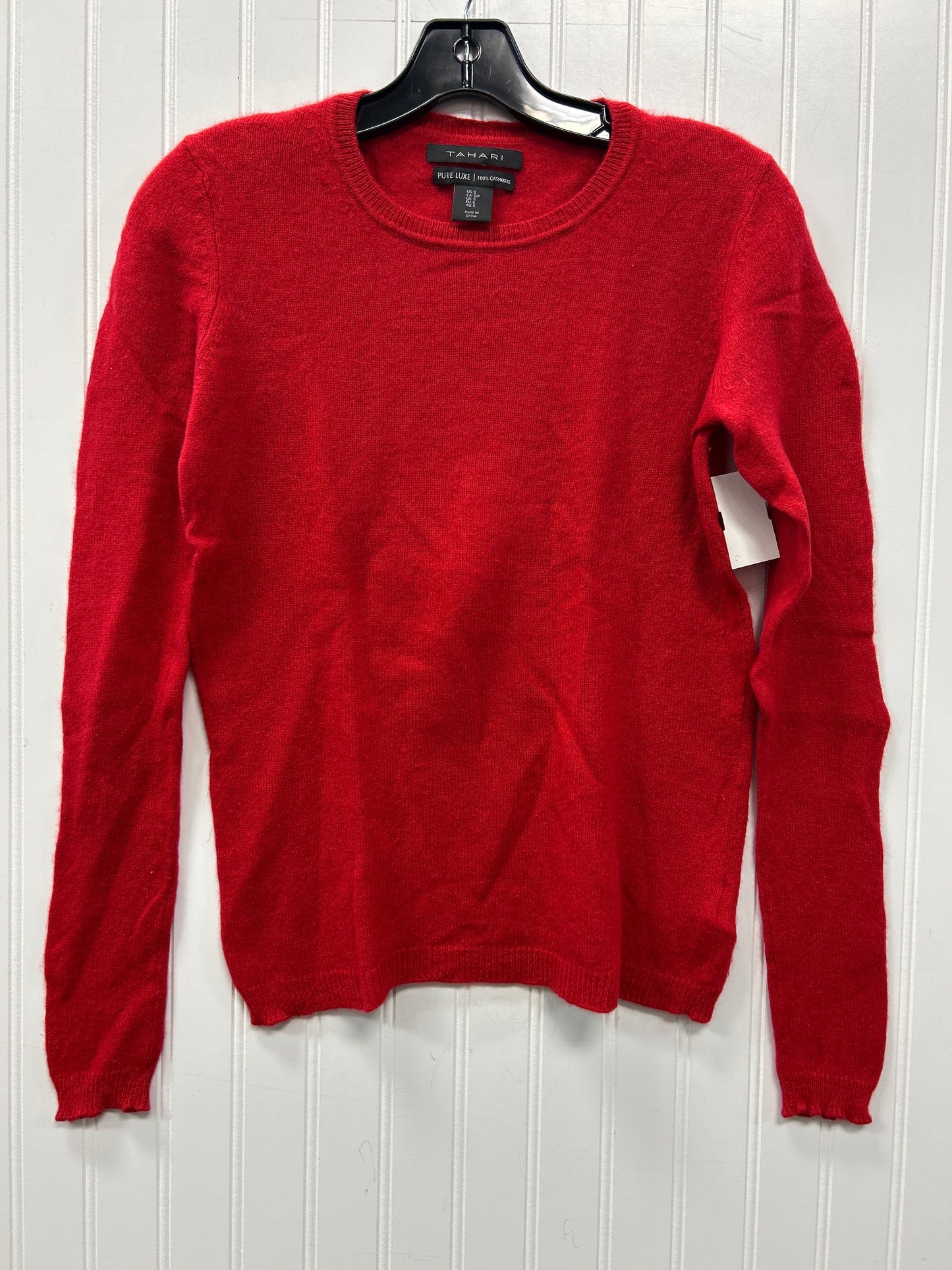 Blouse Ls By Tahari In Red, Size:S