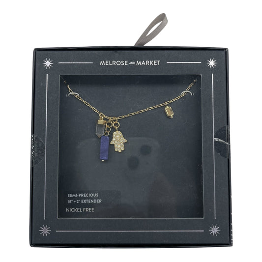 Necklace Charm By Cme In Blue & Gold