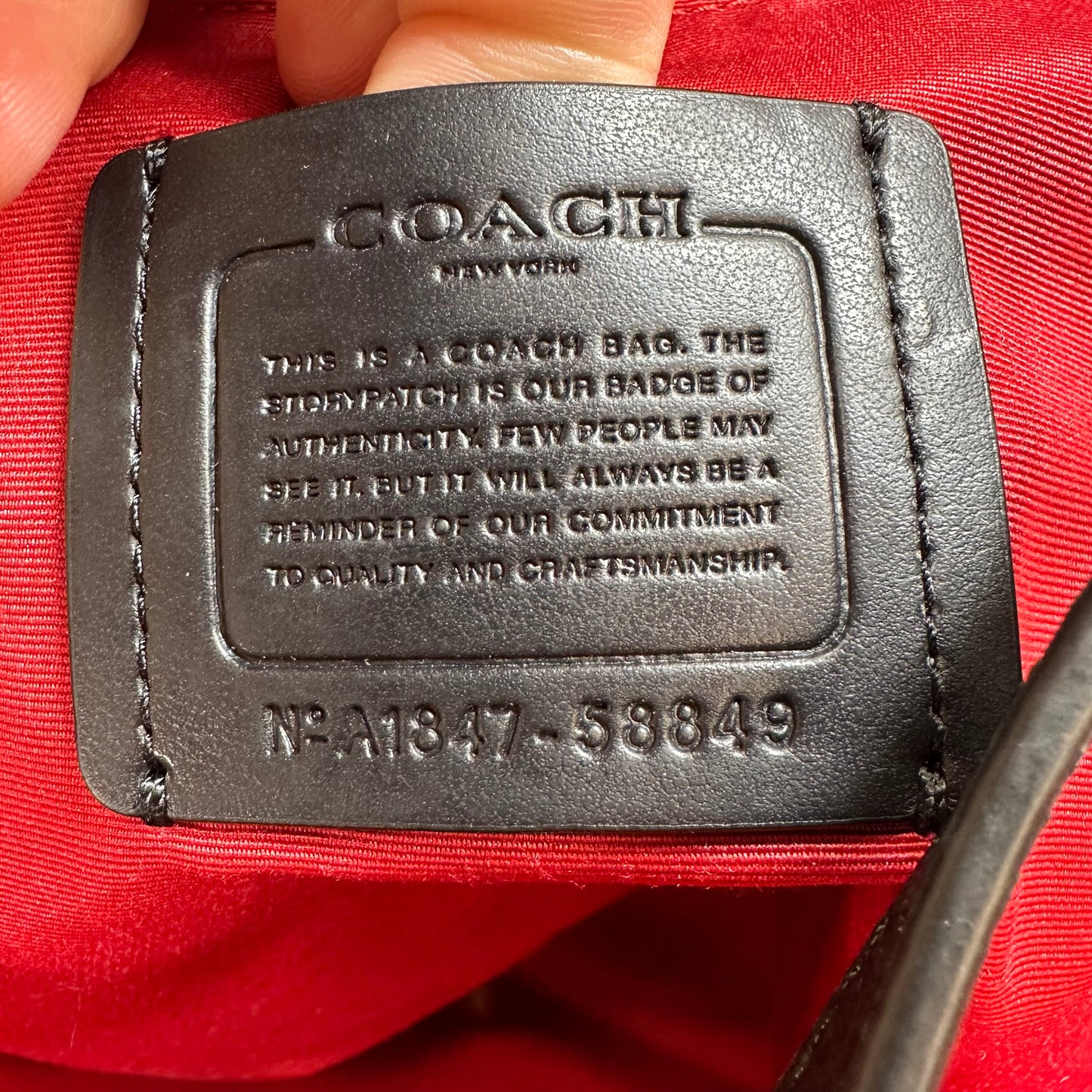 Market Tote Designer By Coach, Size: Large