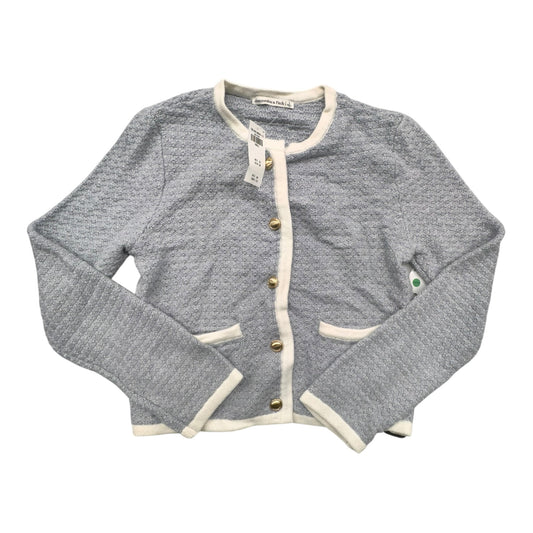 Sweater Cardigan By Abercrombie And Fitch In Blue & White, Size:S