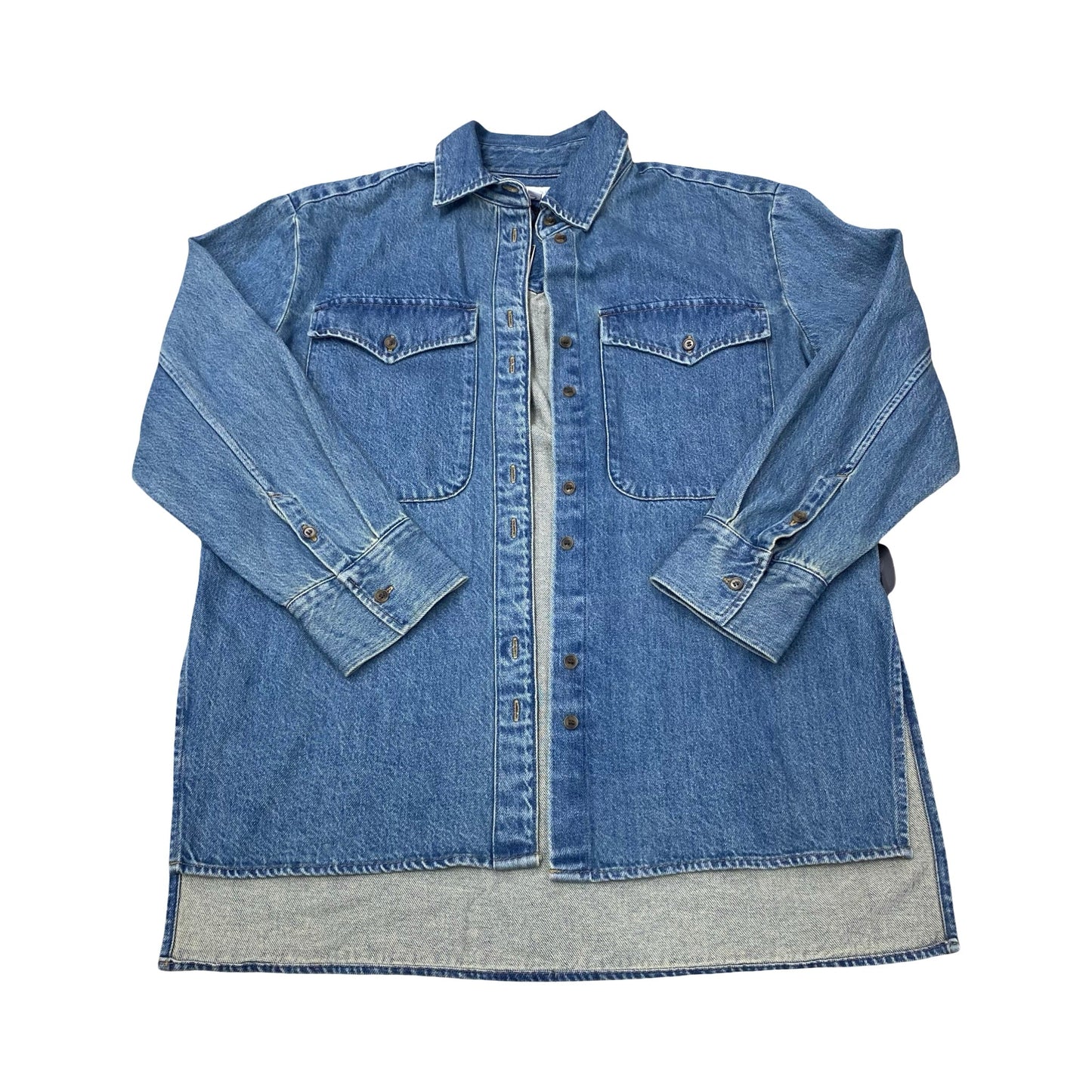 Jacket Denim By Banana Republic In Blue Denim, Size:S