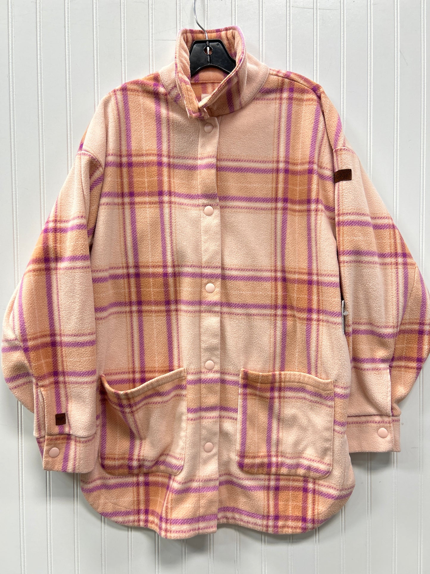 Jacket Fleece By Roxy In Pink, Size:M