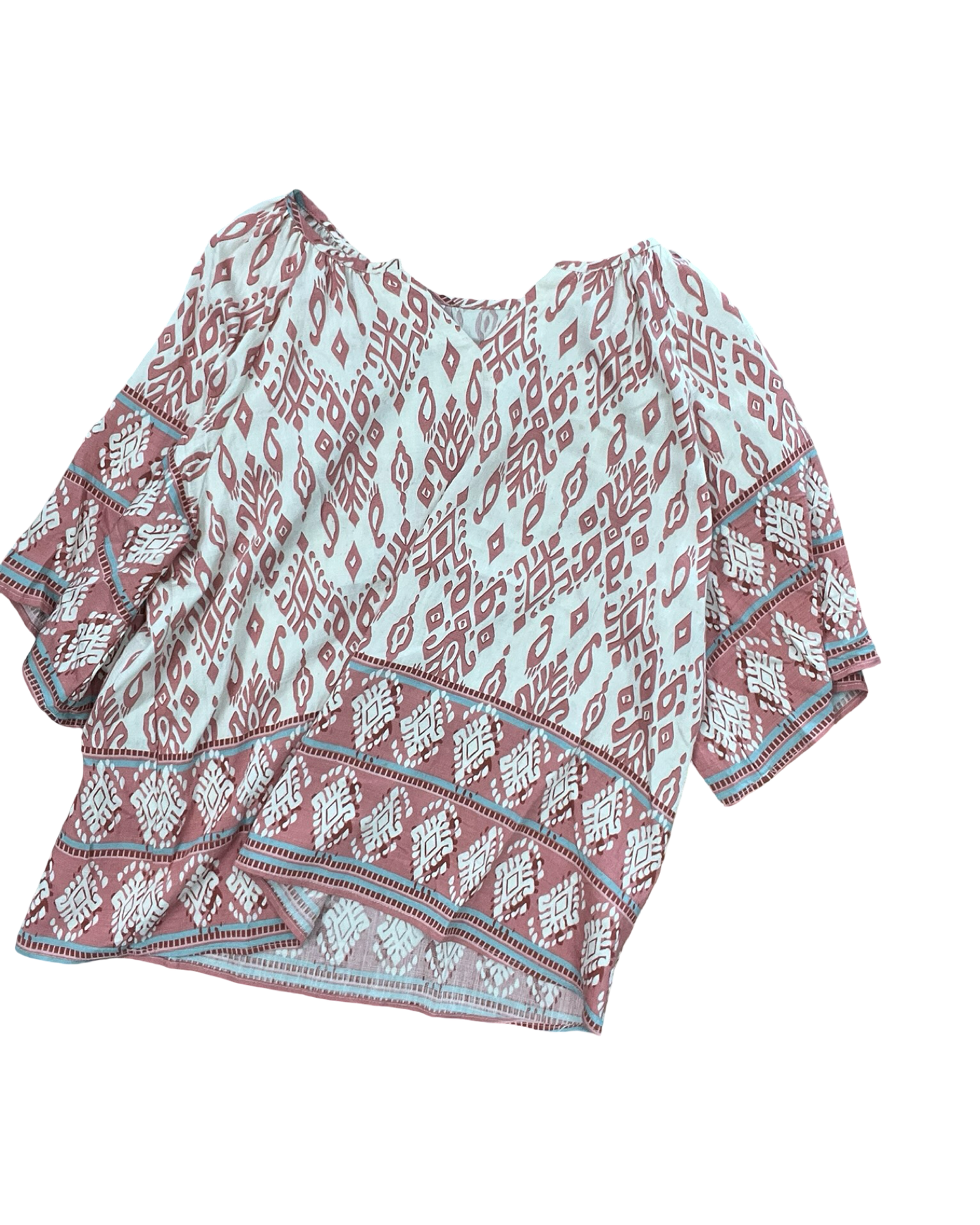 Top 3/4 Sleeve By Clothes Mentor In Pink, Size:Xl