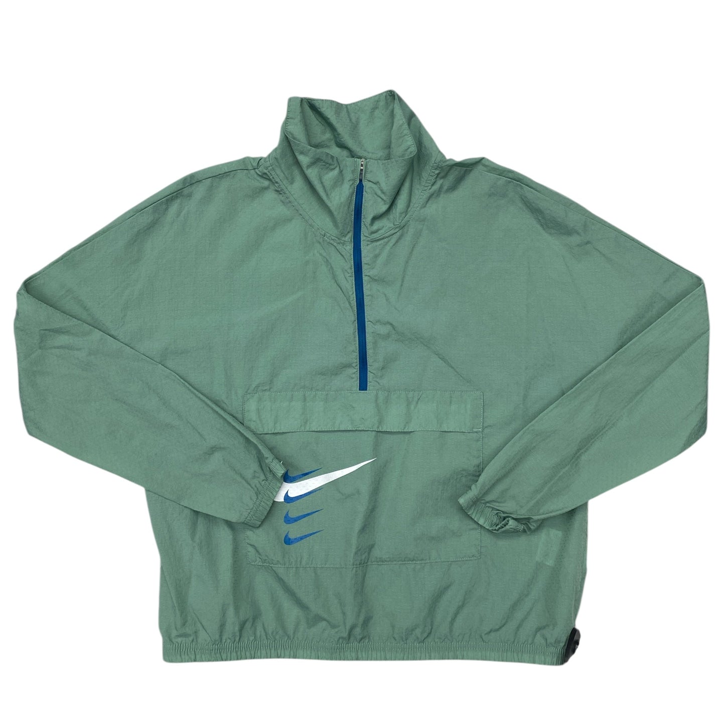 Jacket Windbreaker By Nike In Green, Size:M