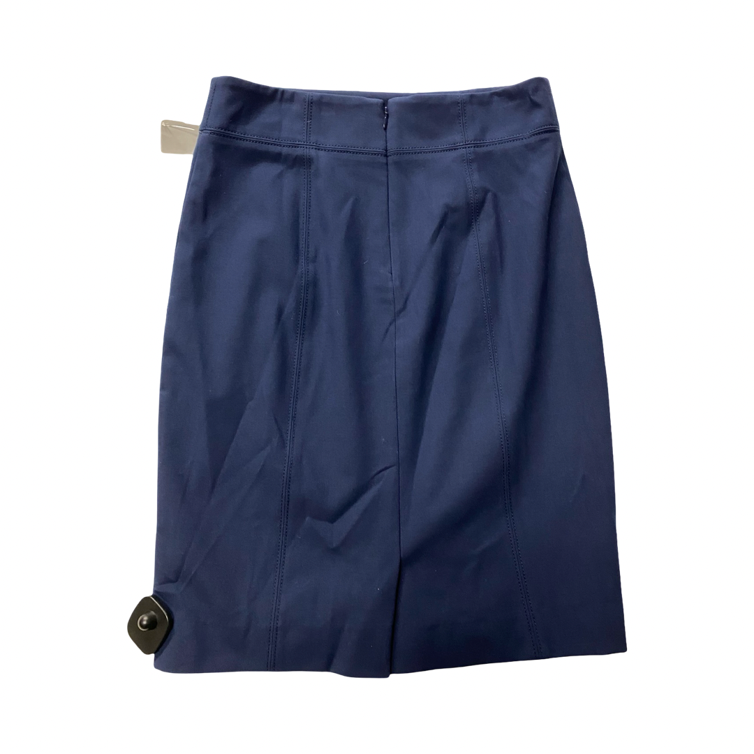 Skirt Midi By Ann Taylor In Navy, Size:2