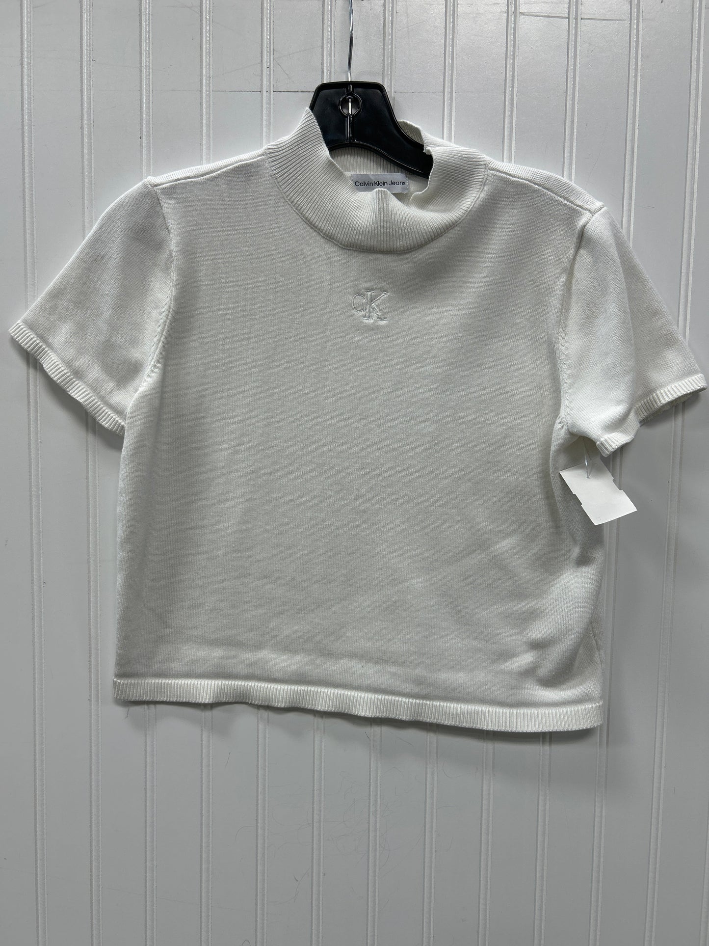 Top Ss By Calvin Klein In White, Size:M