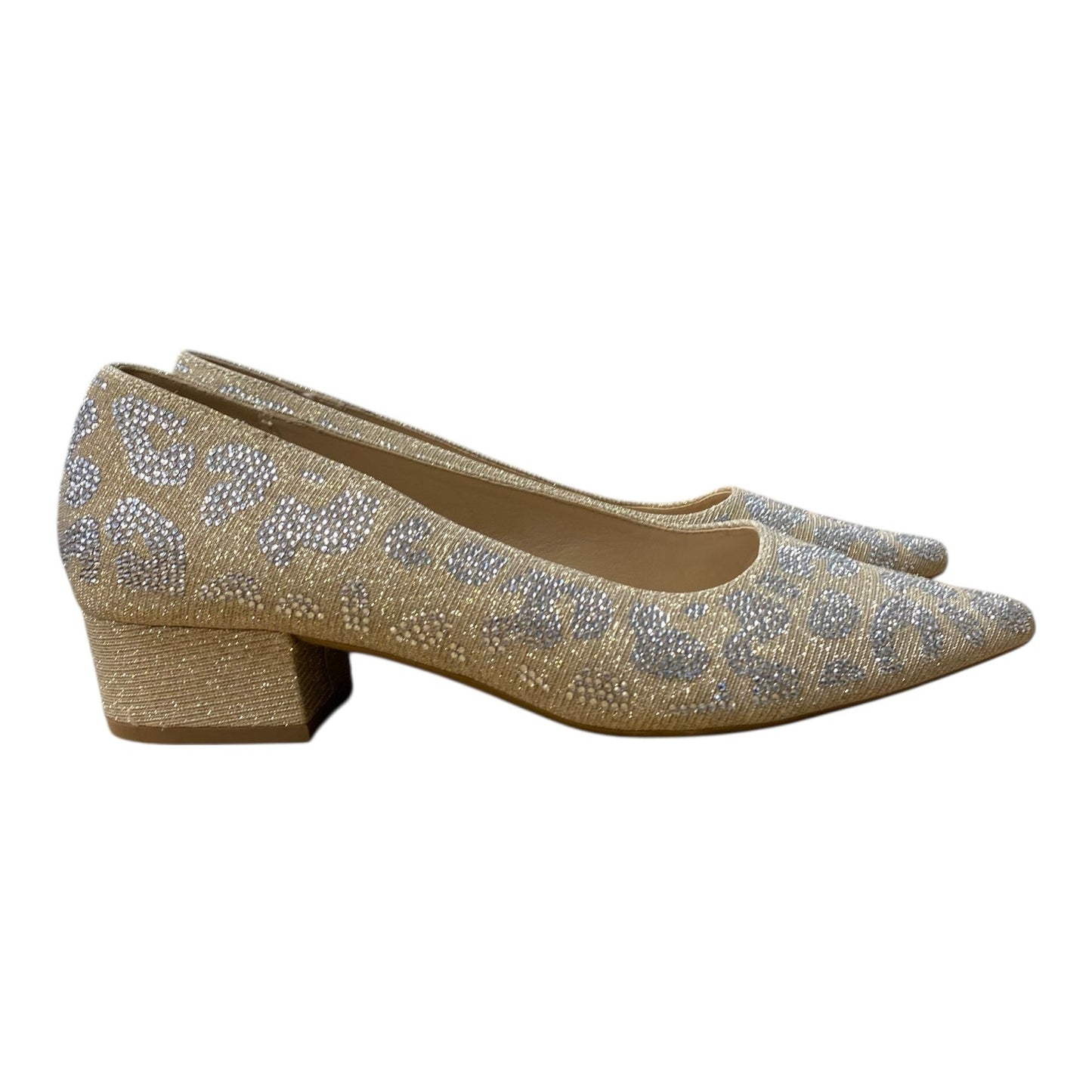 Shoes Flats By Carolyn tucker In Gold, Size:8.5
