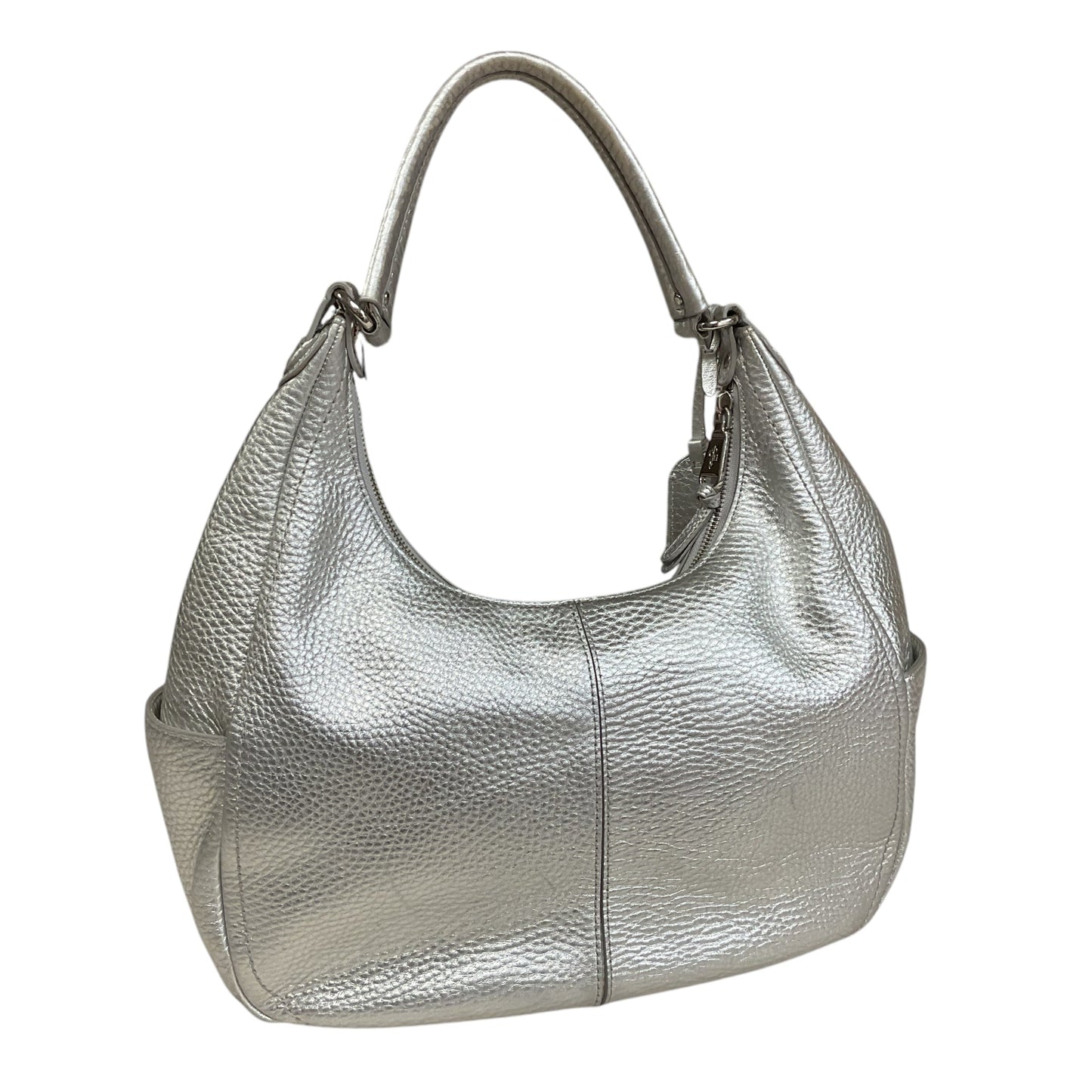 Handbag By Cole-Haan In Silver, Size:Large