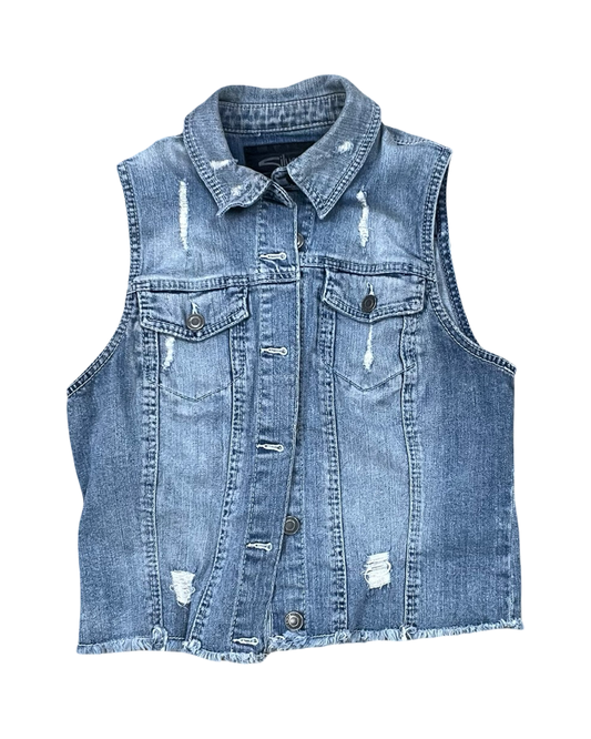 Vest Other By Silver In Blue Denim, Size:L