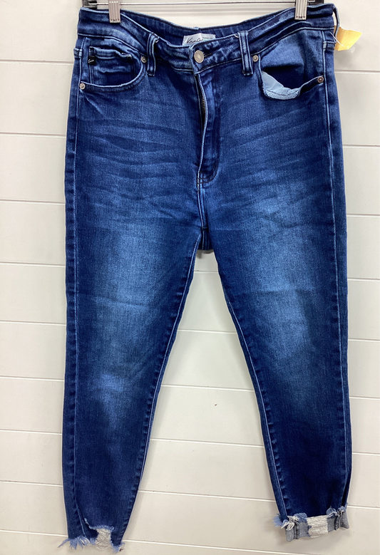 Jeans Skinny By Kancan In Blue Denim, Size:10
