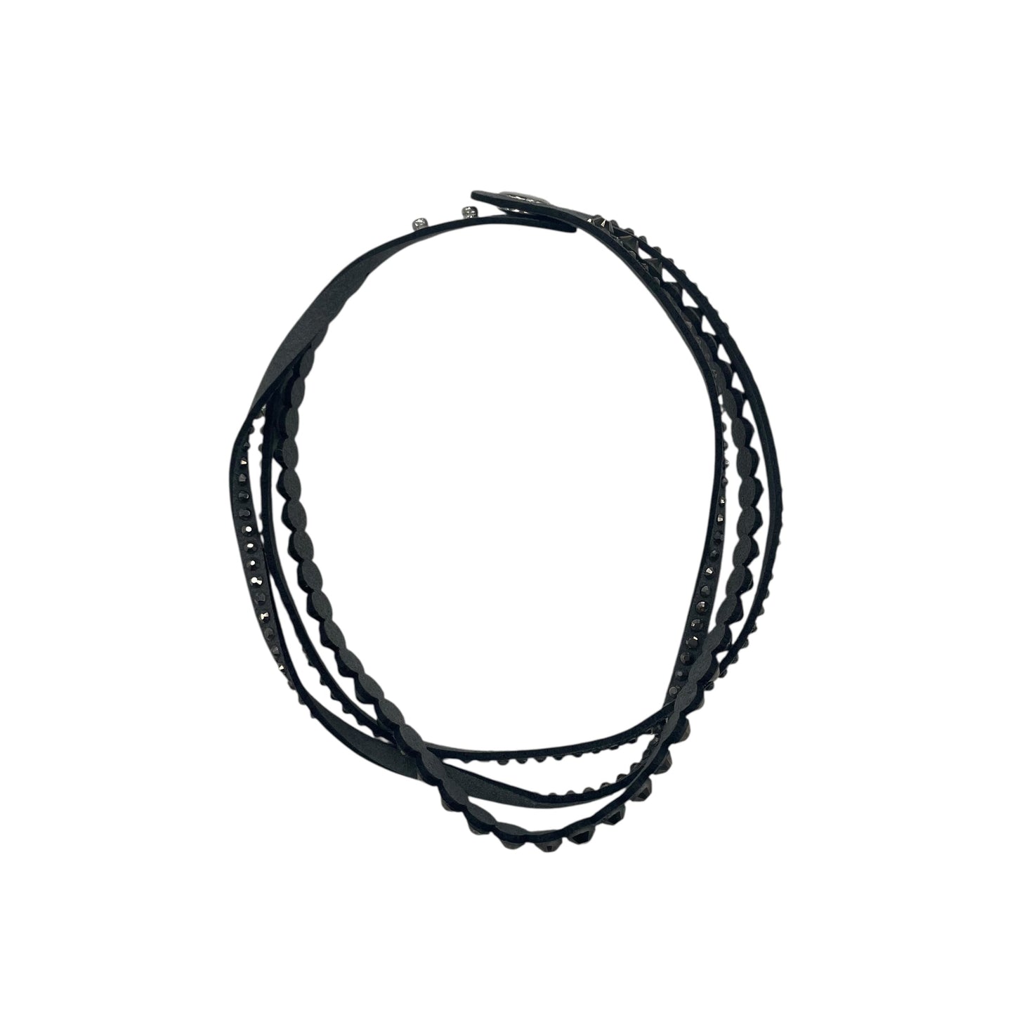 Necklace Statement By Lia Sophia In Black & Silver