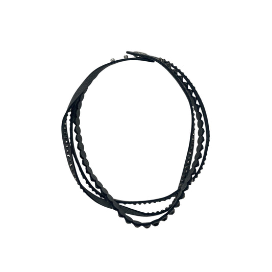 Necklace Statement By Lia Sophia In Black & Silver
