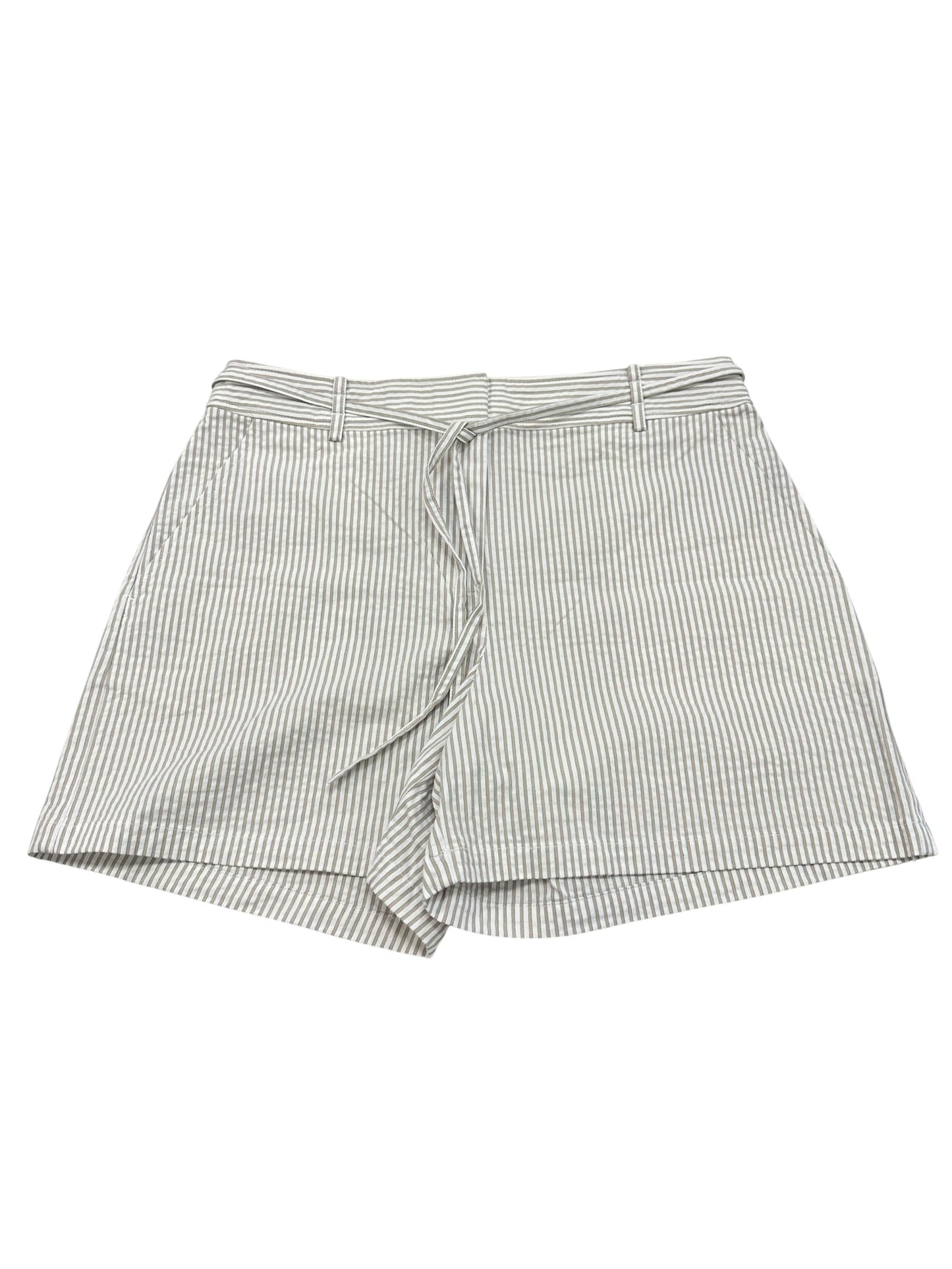 Shorts By Loft In Tan & White, Size:8