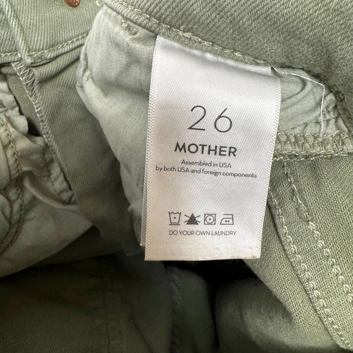 The Stash Mid-Rise Dazzler Ankle Jeans  By Mother In Green Denim, Size: 2/26