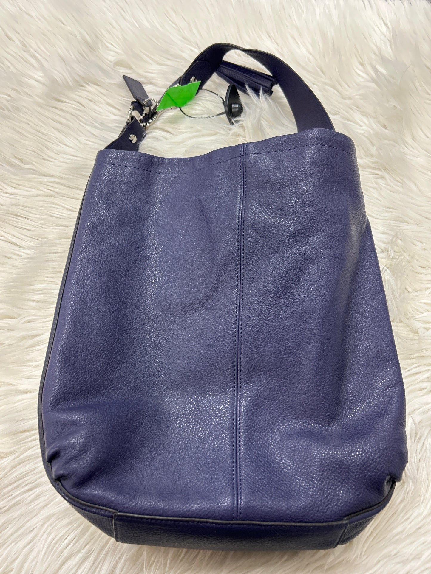 Handbag Designer By Coach In Navy, Size:Large