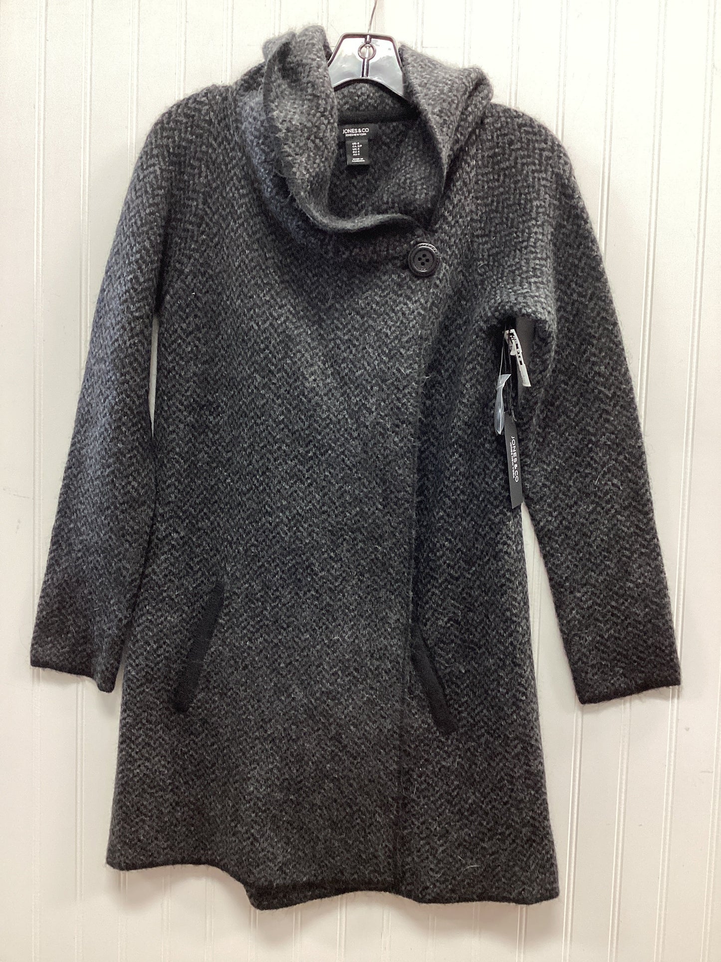 Sweater Cardigan By Jones And Co In Grey, Size:S