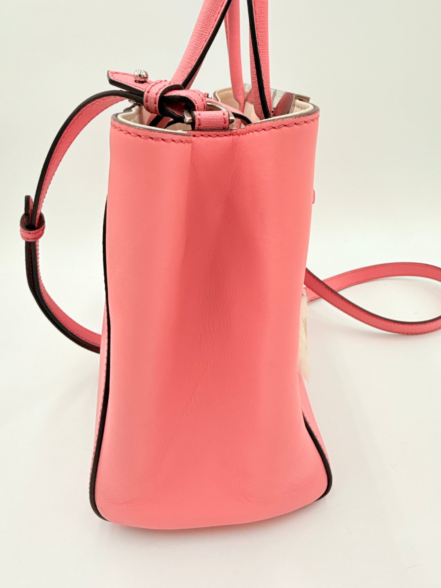 Handbag Luxury Designer By Fendi In Pink, Size:Medium
