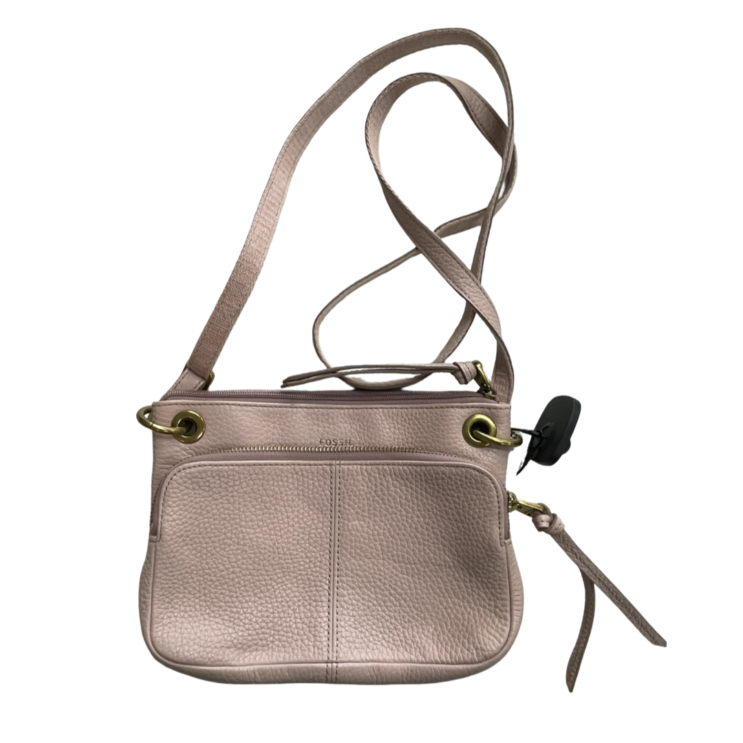 Handbag Leather By Fossil In Pink, Size:Small