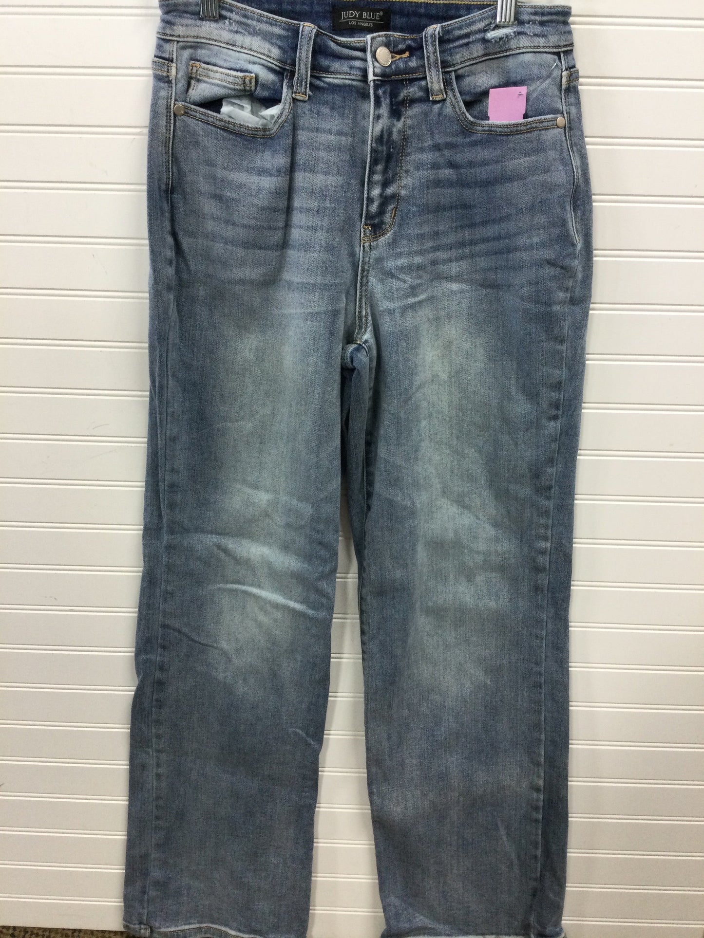 Jeans Straight By Judy Blue In Blue Denim, Size:6