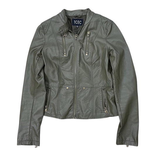 Jacket Moto By Tcec In Green, Size:M