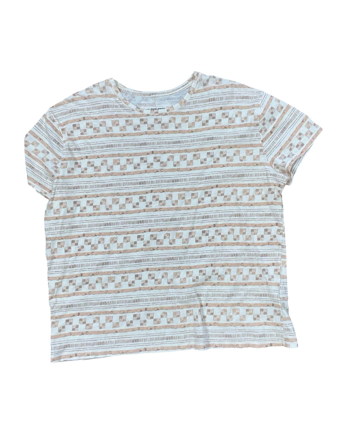 Top Ss By E&M In Cream, Size:Xs