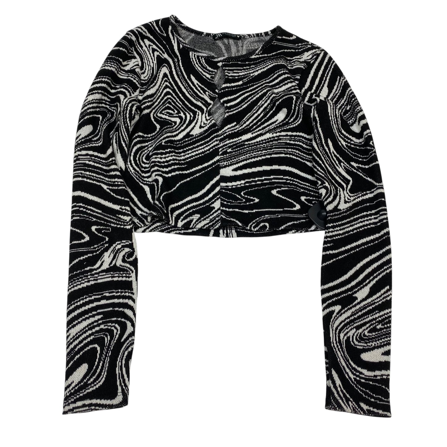 Top Ls By Zara In Black & White, Size:S
