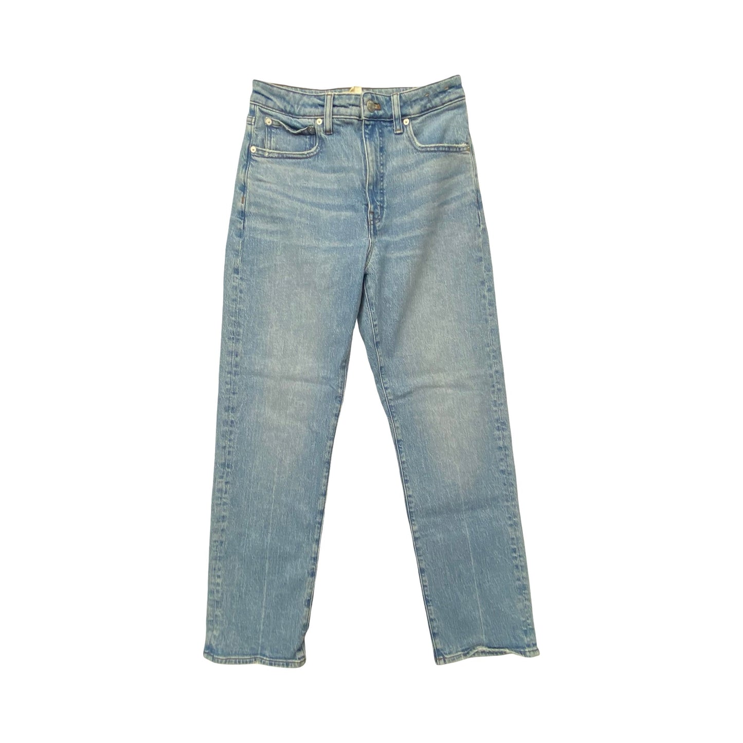 Jeans Straight By Madewell In Blue Denim, Size:4