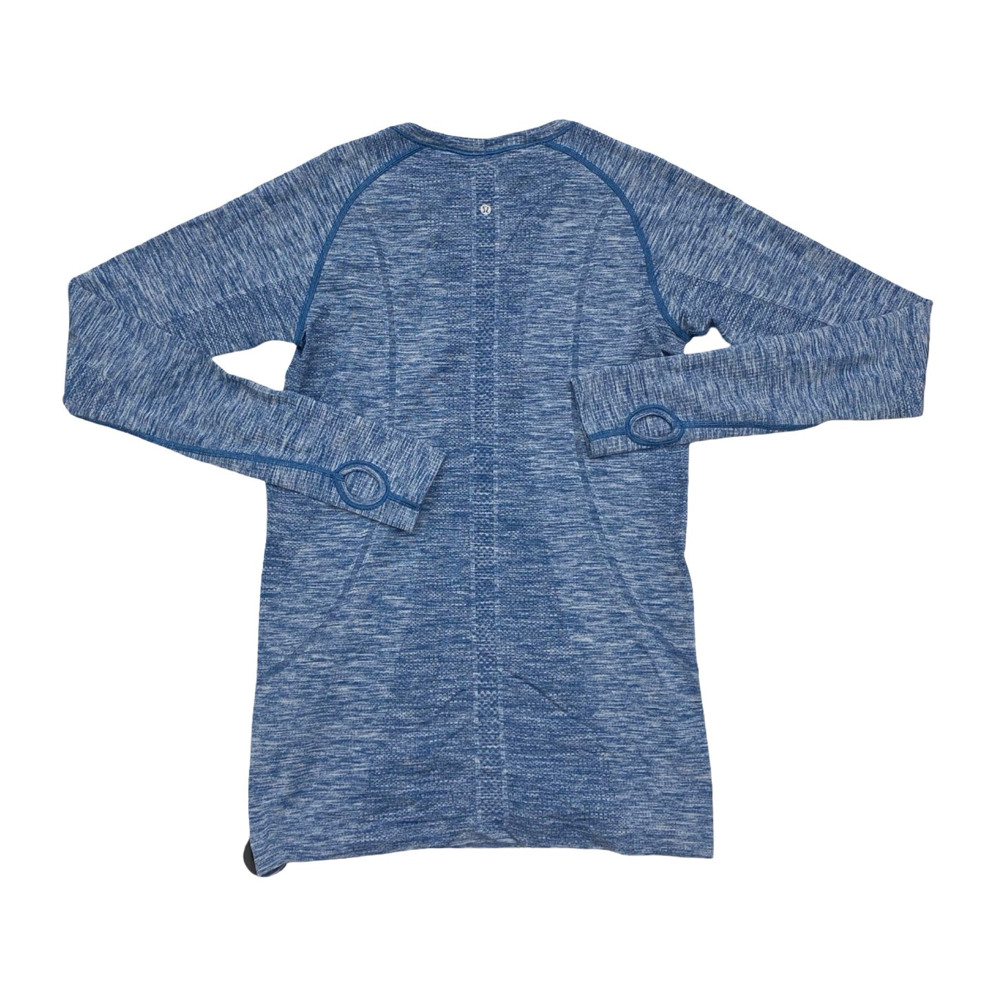 Athletic Top Ls Crewneck By Lululemon In Blue, Size:8